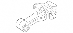 Подушка двигателя задняя Hyundai Accent 18-23 1.6