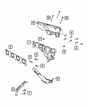 Colector de evacuare Jeep Compass 11-16 2.0 2.4