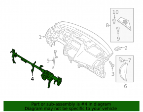 Труба подторпедная усиление Mitsubishi Eclipse Cross 18-24