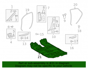 Покрытие пола Lexus RX350 10-12 беж
