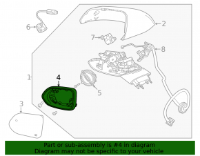 Carcasă oglindă dreapta Chevrolet Equinox EV 24-26