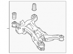 Subcadru spate Mercedes X247 GLB 20-26 FWD