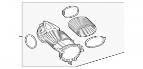 Воздуховод на коллектор Mercedes W167 GLE 450 20-23