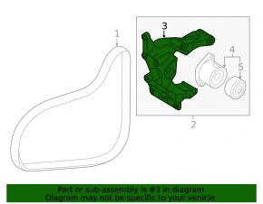 Кронштейн генератора Hyundai Sonata 16-19 2.4