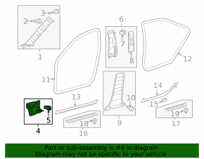 Capacul amortizorului din față dreapta jos Toyota Camry v50 12-14 SUA bej