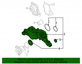 Корпус термостата Audi SQ7 20-26 4.0