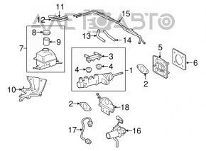Бачок ГТЦ с крышкой Lexus RX450h 16-22
