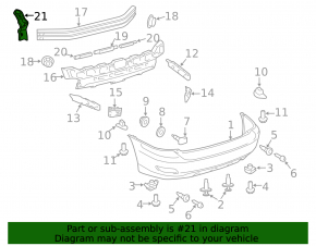 Подкрылок заднего бампера правый Lexus RX300 RX330 RX350 RX400h 04-09