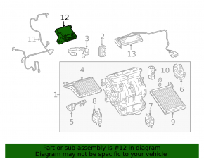 ANSAMBLU AMPLIFICATOR, AER CONDIȚIONAT Lexus CT200h 11-17