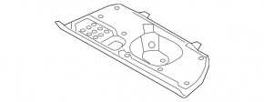 Накладка передней панели пространства ног пассажира Kia Sorento 16-20 черная