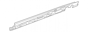 Кронштейн порога левый Mercedes GLS-class X166 13-19