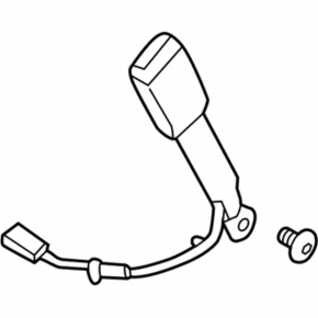 Încuietoare centură de siguranță șofer Ford Fusion mk5 17-20, gri, cu senzor