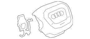 Подушка безопасности airbag в руль водительская Audi Q3 83A 19-25 черный