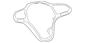 Накладка руля Volkswagen ID.4 21-22 хром