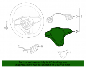 Накладка руля Volkswagen ID.4 21-22 хром