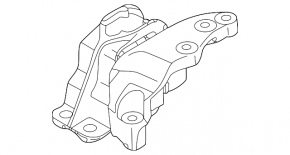 Подушка двигателя правая Nissan Rogue 21-21 2.5