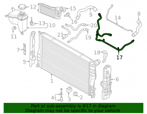 Патрубок системы охлаждения BMW X1 E84 13-15 2.0T N20