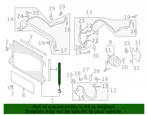Dezumidificator aer condiționat VW Tiguan 09-18