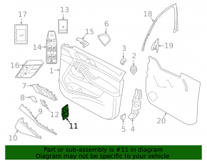 Кнопка центрального замка передняя правая BMW X5 G05 19-26