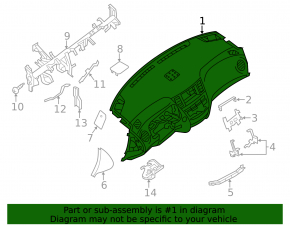 Торпедо передняя панель без AIRBAG Infiniti JX35 QX60 13-14 дорест беж
