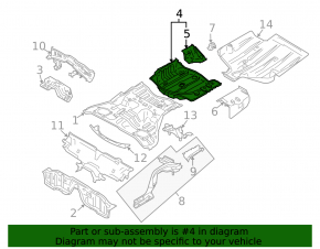 Корыто багажника Infiniti G25 G35 G37 4d 06-15