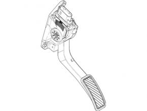 Педаль газа Ford Fiesta 11-19
