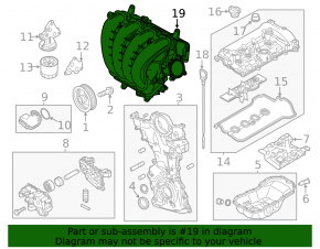Коллектор впускной Mazda3 MPS 12-13 2.0, 2.3, 2.5