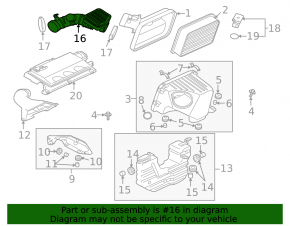 Воздуховод Mitsubishi Galant 04-12 тип 2