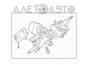 Рулевая колонка Lexus GS300 GS350 GS430 GS450h 06-11 с блокировкой и блоком