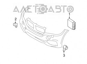 Блок управления парктрониками BMW X1 F48 16-22