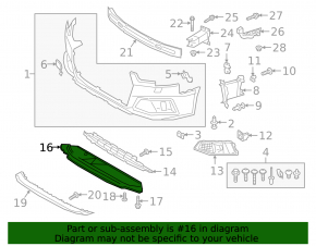Protectie bara fata Audi A4 B9 19