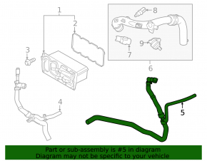 Патрубок на интеркулер левый Ford Fusion mk5 13-20 1.5T