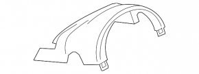 Кожух рулевой колонки Audi A6 C7 12-18 2 части, черный