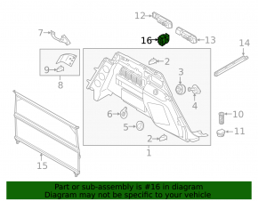 Кнопка управления пневмо-подвеской Audi Q7 16-26