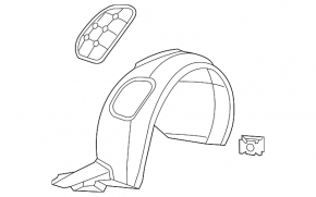 Подкрылок передний левый VW Beetle 12-19