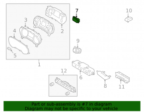 Bloc butoane panou frontal Kia Sportage 20-22, negru, pentru fixare pe bandă