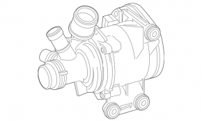 Помпа водяная Mercedes W167 GLE 450 20-23 3.0h