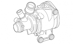 Помпа водяная Mercedes W167 GLE 450 20-23 3.0h