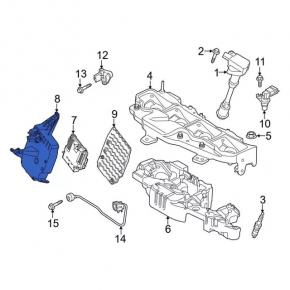 Корпус блока ECU Lincoln MKC 15-19 2.3T, 15-16 2.0T в сборе 2 части