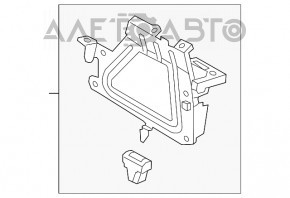 Кронштейн блока ECU компьютера двигателя Mazda 6 14-17 2.5 средняя часть
