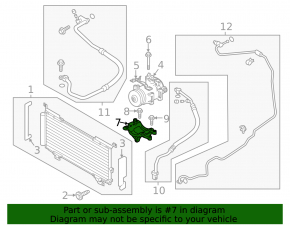 Кронштейн компрессора кондиционера Subaru Outback 15-19