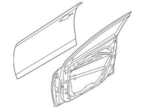 Дверь в сборе передняя левая Hyundai Elantra 21-23