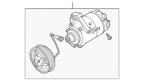 Компрессор кондиционера Nissan 350z