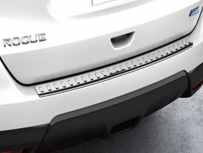Накладка заднего бампера Nissan Rogue 17-20 хром