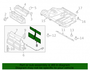 Жалюзи радиатора Ford Focus mk3 15-18 2.0 рест, комплект
