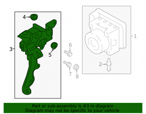 Кронштейн ABS Subaru Outback 15-19