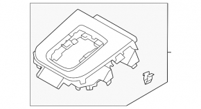Накладка шифтера КПП Subaru Forester 25-26