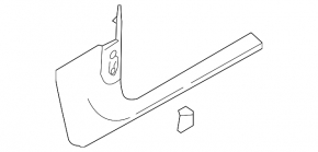Накладка порога внутренняя передняя левая Audi A5 F5 18-20 5D серая