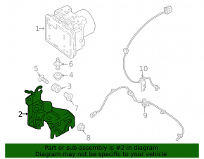 Кронштейн ABS АБС Mazda CX-5 17-25
