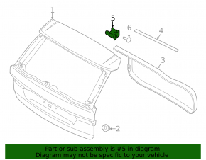 Петля двери багажника левая Volvo XC60 18-26